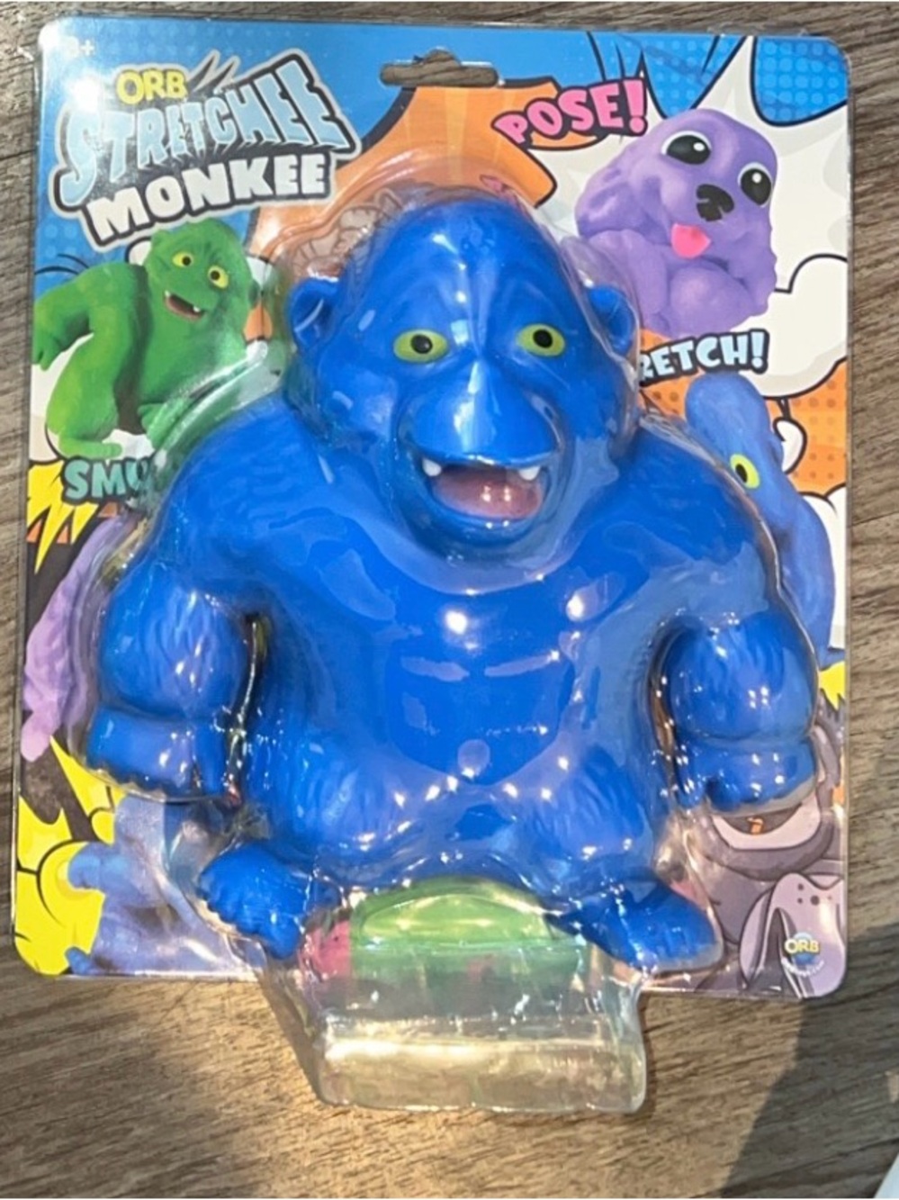 Giant 7”tall ORB Funkee Ultra Stretchee Monkee Squishy  Stress Relief Toy